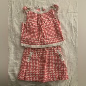 Janie and jack skirt and top set